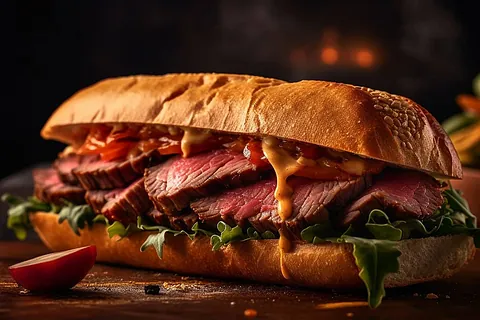 overstuffed beef sub